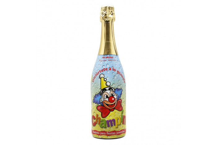 Champín 0,75L - Dětský nealkoholický šumivý párty drink 0,0% alk.