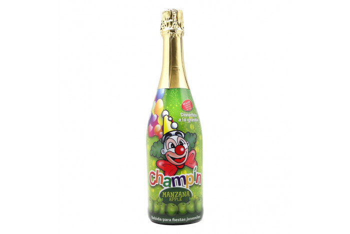 Champín Apple 0,75L - Dětský nealkoholický šumivý párty drink 0,0% alk.