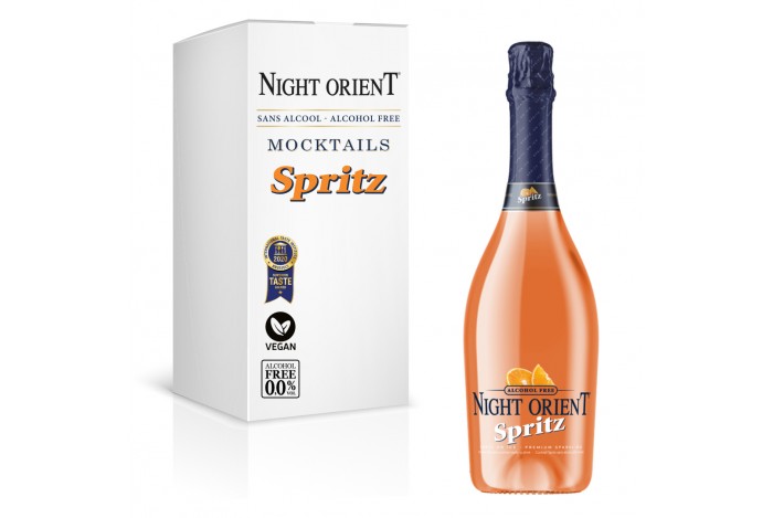 Night Orient Spritz 0,75L - Nealkoholický vegan šumivý koktejl 0,0% alk.