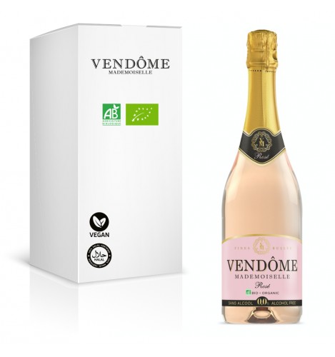 Vendôme Mademoiselle Rosé Sparkling 0,75L (BIO) - Nealkoholické růžové šumivé víno 0,0% alk.