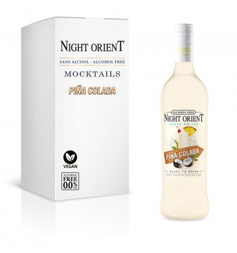 Night Orient Piña Colada 0,70L - Nealkoholický vegan koktejl 0,0% alk.