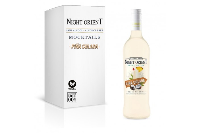 Night Orient Piña Colada 0,70L - Nealkoholický vegan koktejl 0,0% alk.