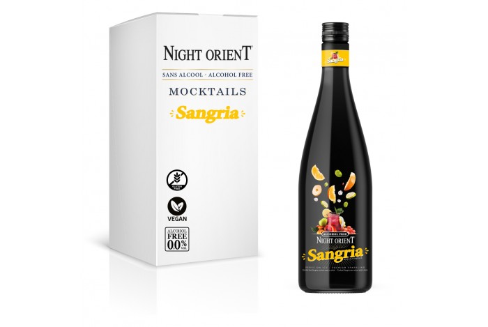 Night Orient Sangria 1,0L - Nealkoholický bezlepkový koktejl 0,0% alk.