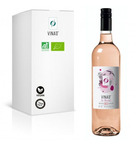VINA'0° LeRosé 0,75L (BIO) - Nealkoholické růžové tiché víno 0,0% alk.