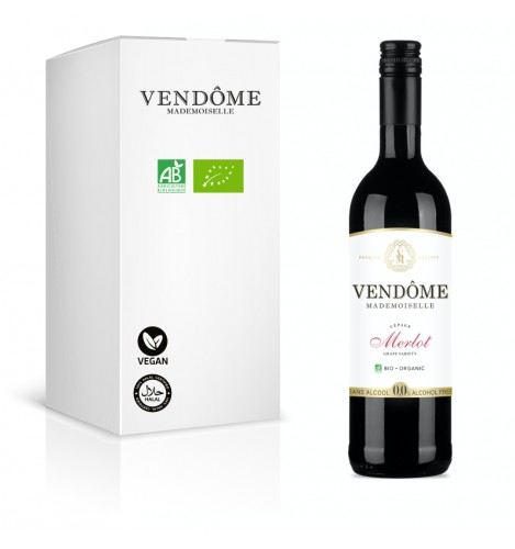 Vendôme Mademoiselle Merlot 0,75L (BIO) - Nealkoholické červené tiché víno 0,0% alk.