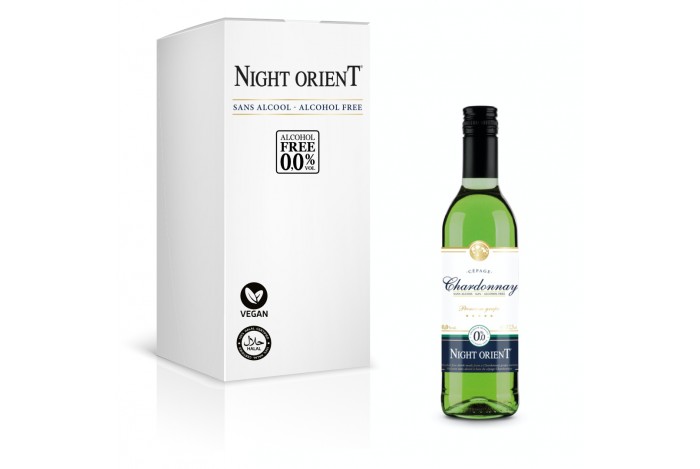 Night Orient Chardonnay 0,375L - Nealkoholické bílé tiché víno 0,0% alk.