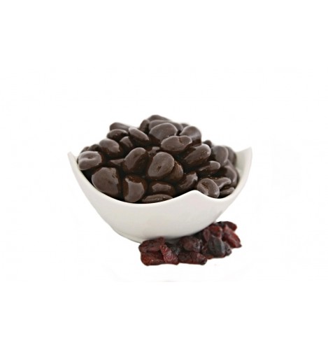 Brusinky sušené v hořké čokoládě 1000g